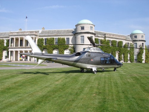 Agusta 109 Outside Goodwood House