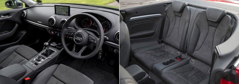 Audi A3 cabriolet TDI S Line interior