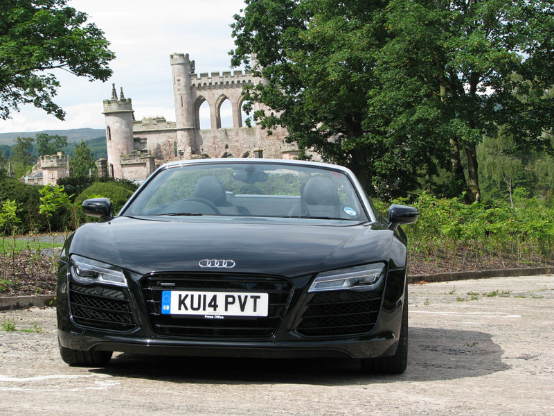 Audi R8 Spyder at Lowther Castle