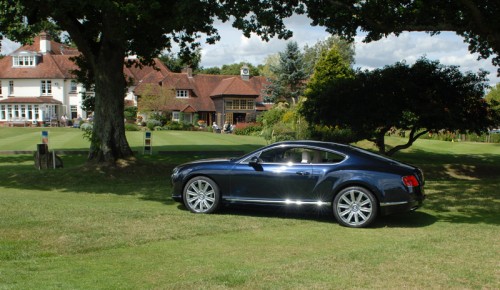 Bentley Continental GT W12 in the grounds of Park House Hotel at Bepton