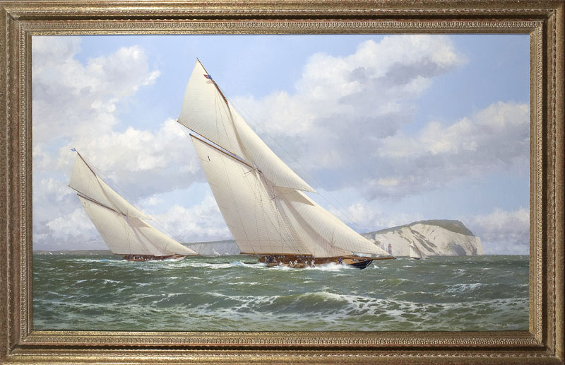 Britannia Leading White Heather Just Off The Needles by Stephen Renard 