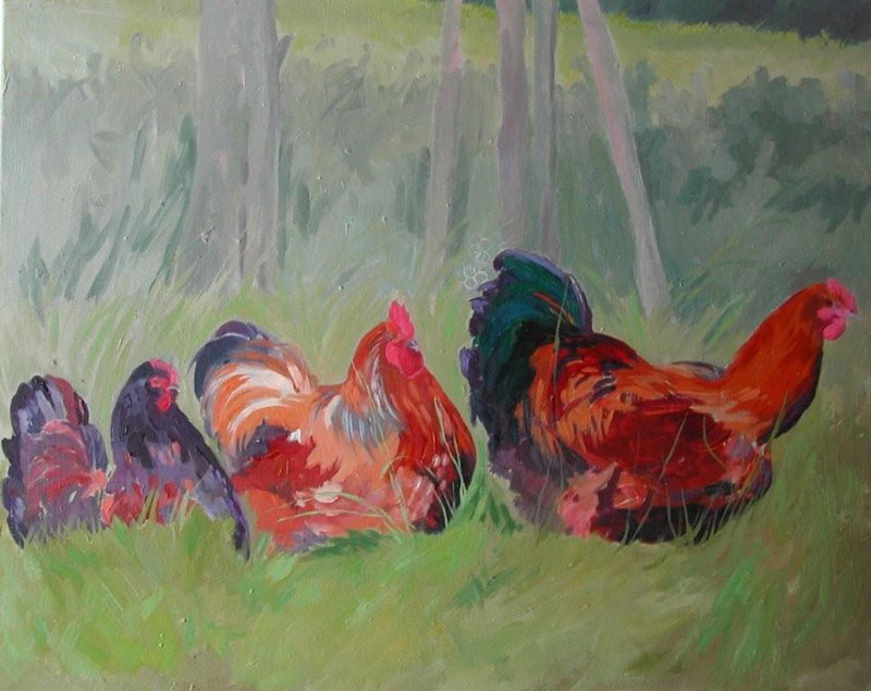 HENS IN A HURRY