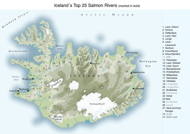 Iceland's Top 25 Salmon Rivers