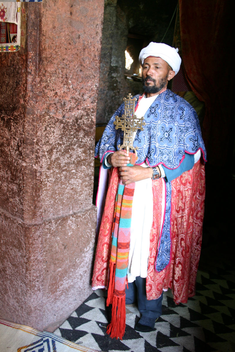 Priest Bet Medane Alem Lalibella Ethiopia