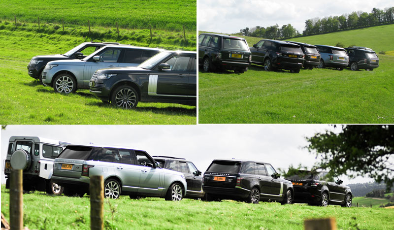 Range Rovers at Fonthill
