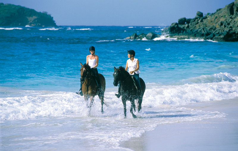 Riding-on-Mustique