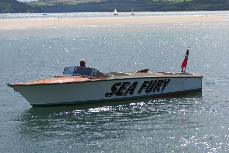 Sea Fury One of The Vintage Speed Boats at Padstow