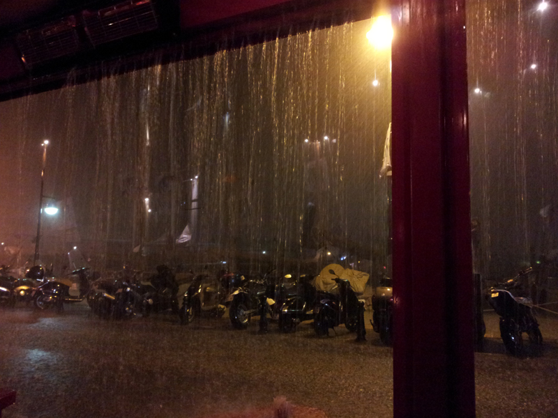 St Tropez in the rain