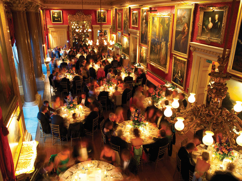 The Ballroom in Goodwood House on New Year's Eve