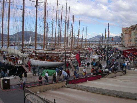 Classic Yachts in the Harbour of St. Tropez 