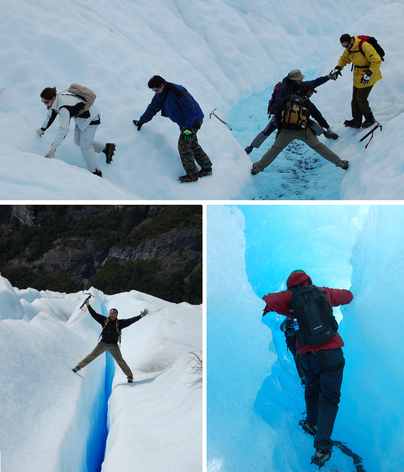exploring the Perito Moreno Glacier