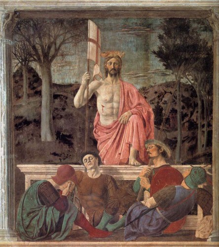 Resurrection fresco by Piero della Francesca