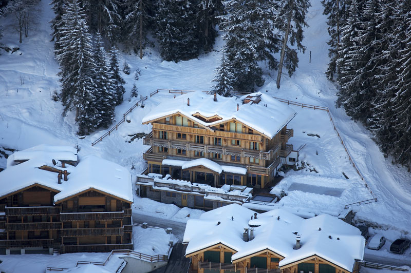 The Lodge Aerial View Verbier