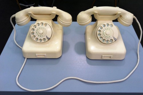 Two Telephones by Peter Feldmann